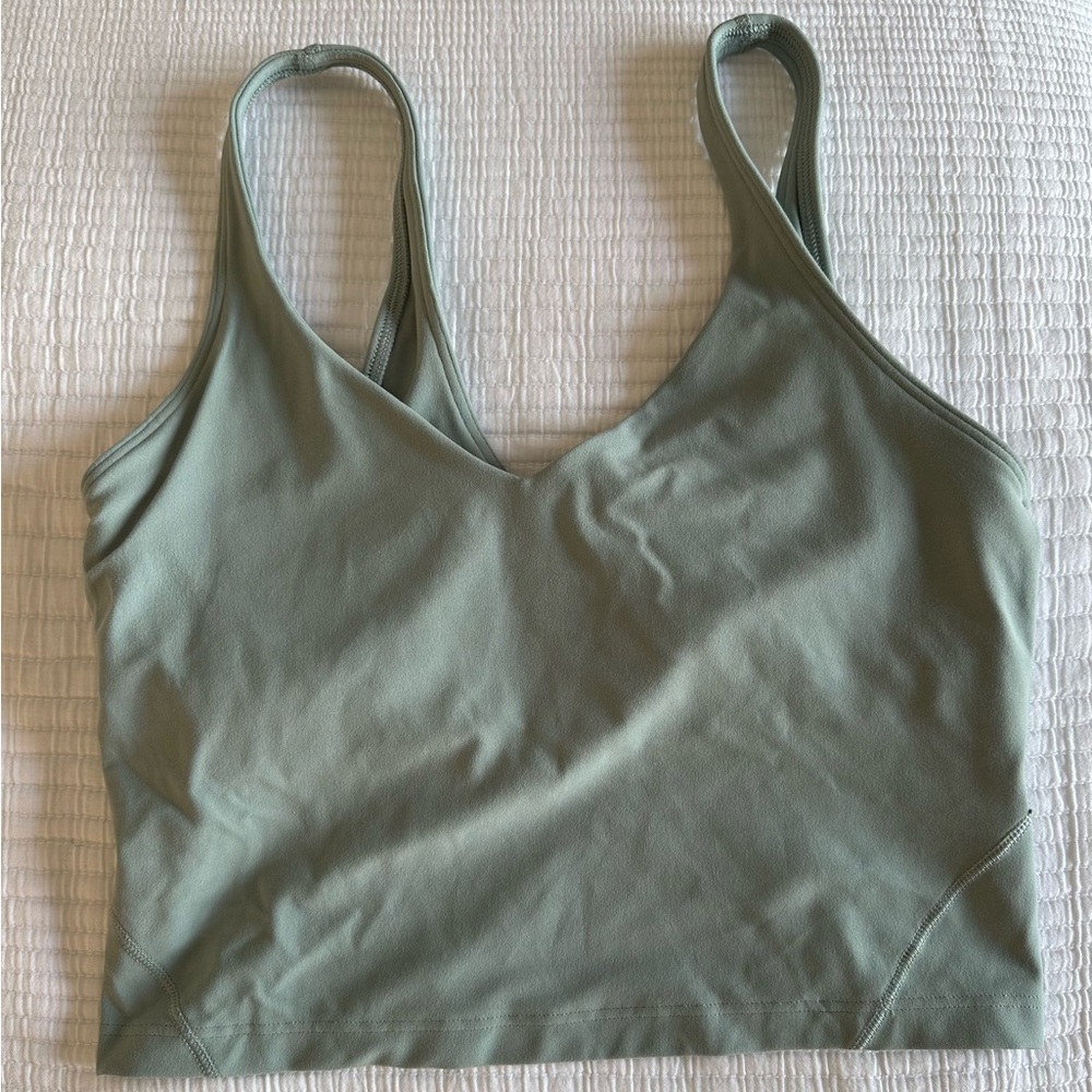Lululemon Align Tank Top, size 8, palm court color (light green), like new